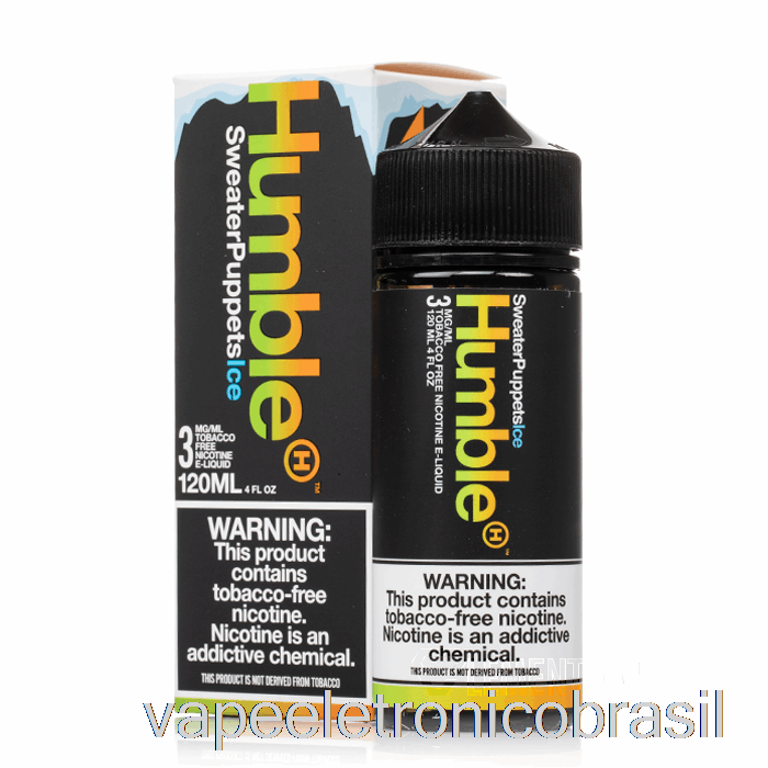 Fantoches De Suéter De Gelo Eletrônico Vape - Humilde Suco Co. - 120ml 3mg